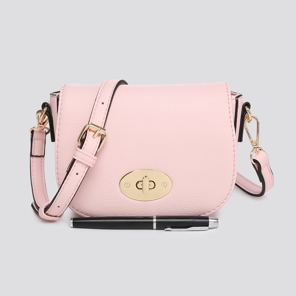 Pale Pink Mini Saddle Bag